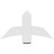 Ekena Millwork Bellingham Architectural Grade PVC Gable Bracket, 36"W x 19 1/2"H x 6"D x 6"F, 13/12 Pitch GBP036X20X0606BEL00 - alternate 2